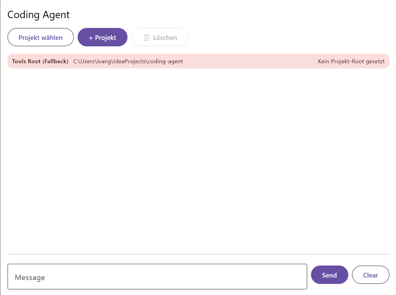CodingAgent Screenshot
