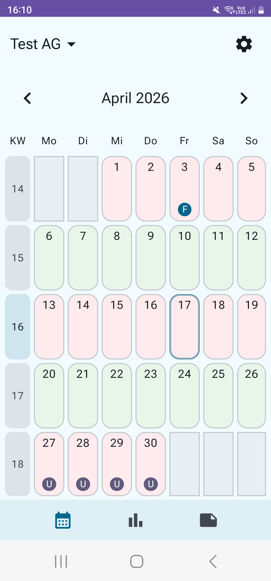 DienstPlan Screenshot